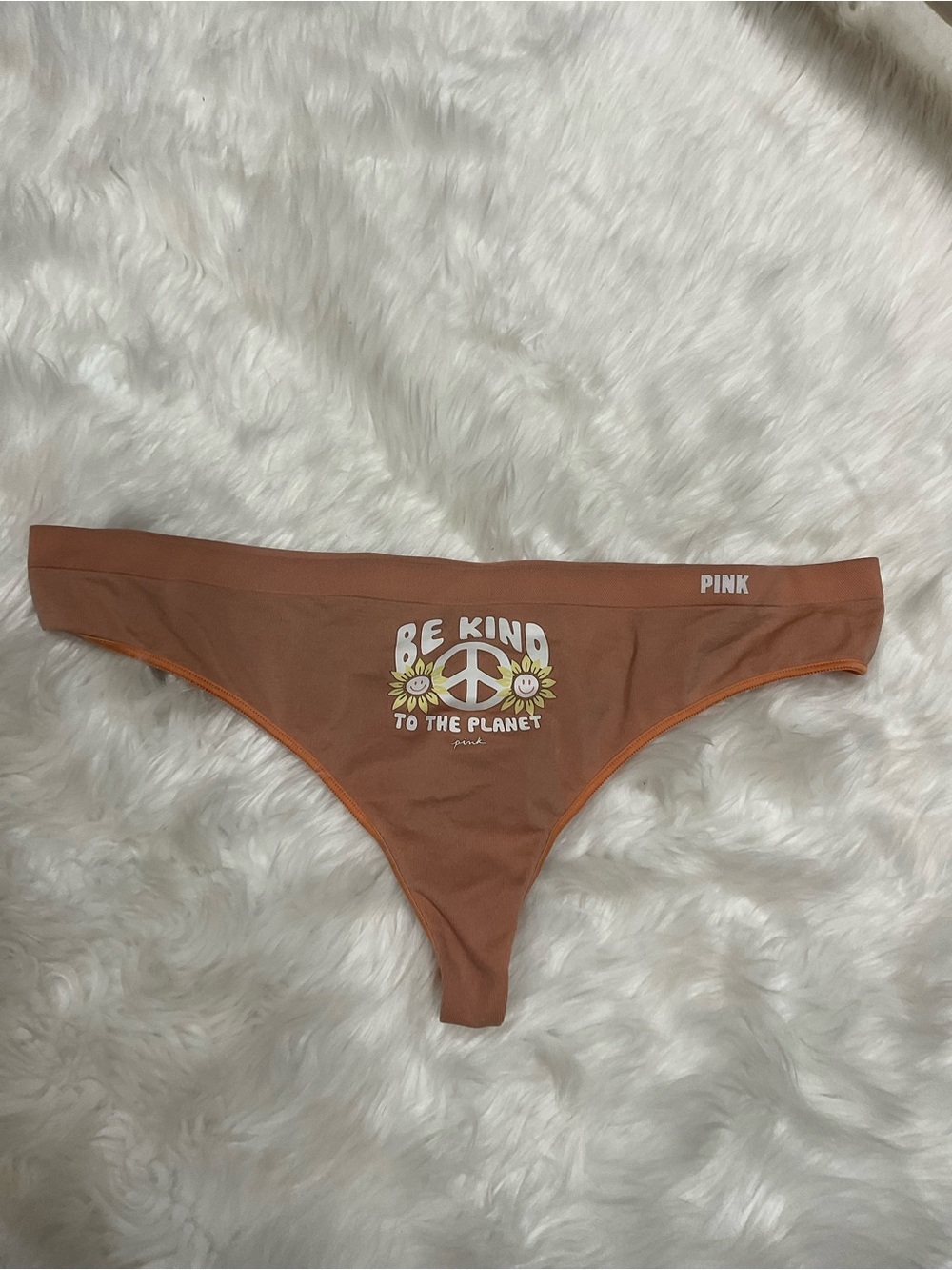 Y2K PINK Victoria's Secret Peach/Orange Seamless Thong